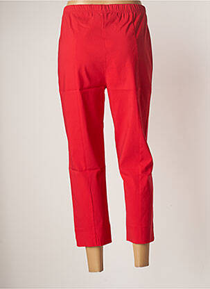 Pantalon 7/8 stretch taille normale rouge OLIVER JUNG femme