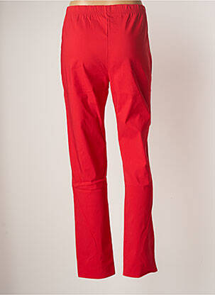 Pantalon slim taille élastique taille normale rouge OLIVER JUNG femme