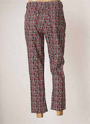 Pantalon slim tissage popeline taille normale rouge GUY DUBOUIS femme
