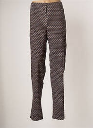Pantalon slim tissage popeline taille normale bleu GUY DUBOUIS femme