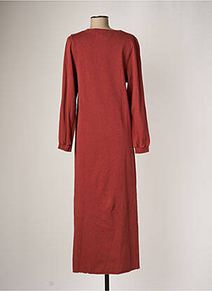 Robe longue manches longues manches longues marron DROLATIC femme