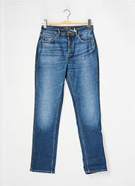 Jean coupe mom poches taille normale bleu NAGEV femme