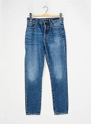 Jean coupe mom taille normale taille normale bleu NAGEV femme