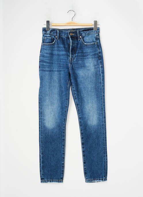 Jean coupe mom taille normale taille normale bleu NAGEV femme