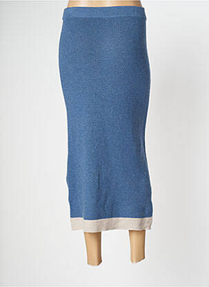 Jupe longue taille normale bleu SOLILY femme