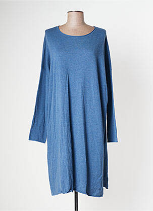 Robe pull bleu SOLILY pour femme