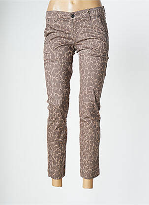 Pantalon slim stretch taille normale beige STREET ONE femme