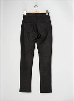 Pantalon droit stretch taille normale noir QUATRE VINGT JOURS femme