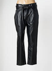 Pantalon droit noir QUATRE VINGT JOURS pour femme seconde vue