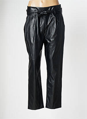 Pantalon droit noir QUATRE VINGT JOURS pour femme