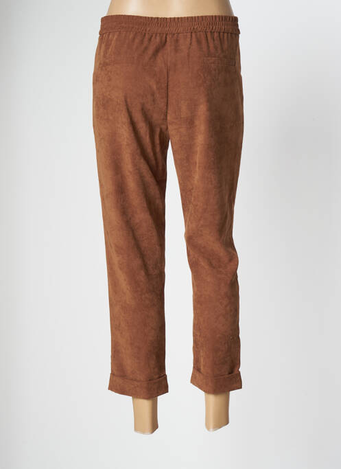 Pantalon 7/8 marron QUATRE VINGT JOURS pour femme