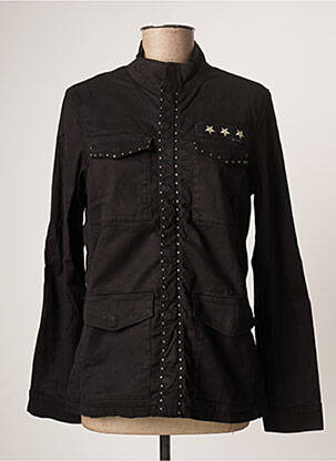 Veste casual finition intérieure doublée noir FIVE femme