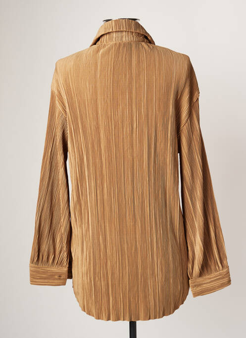 Chemisier poches poitrine manches longues beige BISOU'S PROJECT femme