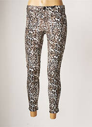 Pantalon 7/8 taille haute taille haute marron R.DISPLAY femme