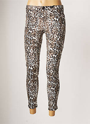 Pantalon 7/8 taille haute taille haute marron R.DISPLAY femme