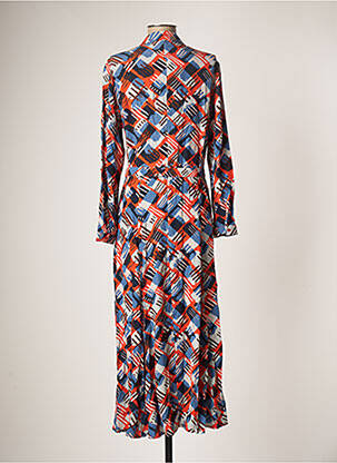 Robe longue manches longues manches longues orange ZILCH femme