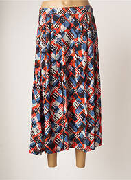 Jupe longue tissage crêpe bleu ZILCH femme