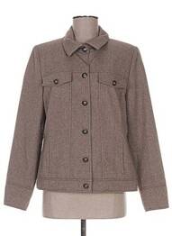 Veste chic fermeture boutonnée sur le devant beige PAUPORTÉ femme