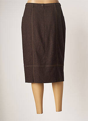Jupe mi-longue taille normale marron PAUPORTÉ femme