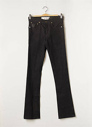 Jean coupe flare coupe droite évasée sur le bas taille normale noir APRIL 77 femme