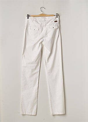 Pantalon droit stretch taille normale blanc THALASSA femme