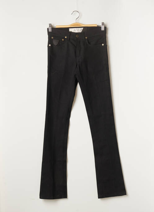 Jean coupe flare coupe droite évasée sur le bas taille normale noir APRIL 77 femme