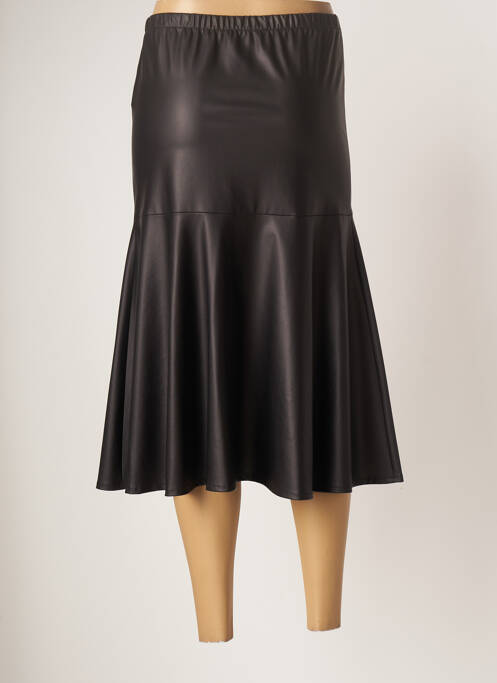 Jupe mi-longue noir FRANCK ANNA pour femme