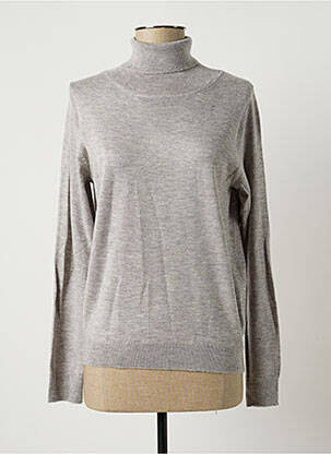 Pull col roulé gris ARTLOVE pour femme