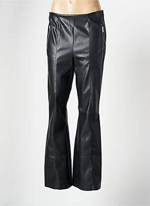 Pantalon droit taille à pinces taille haute noir VILA femme