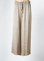 Pantalon large beige PAKO LITTO pour femme seconde vue