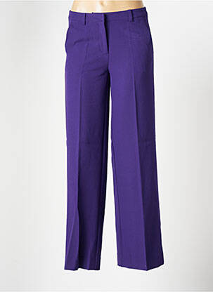 Pantalon large violet ICHI pour femme
