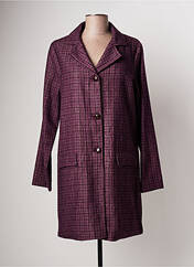 Manteau long violet AGATHE & LOUISE pour femme seconde vue