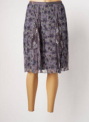 Jupe mi-longue taille normale violet JAC JAC femme