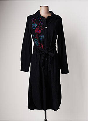 Robe mi-longue noir AGATHE & LOUISE pour femme