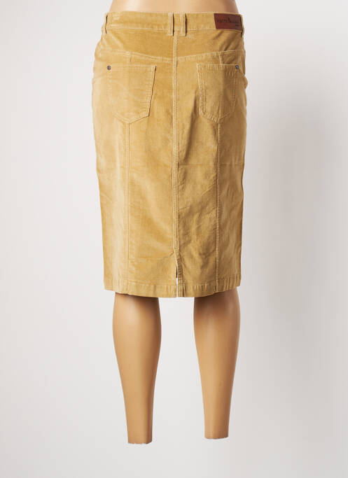 Jupe mi-longue beige AGATHE & LOUISE pour femme