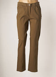 Pantalon slim broderie rivets taille normale vert AGATHE & LOUISE femme
