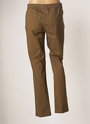 Pantalon slim broderie rivets taille normale vert AGATHE & LOUISE femme