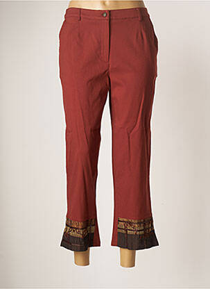 Pantalon 7/8 taille élastique taille normale orange JAC JAC femme