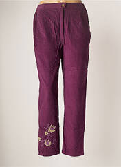 Pantalon droit violet JAC JAC pour femme seconde vue