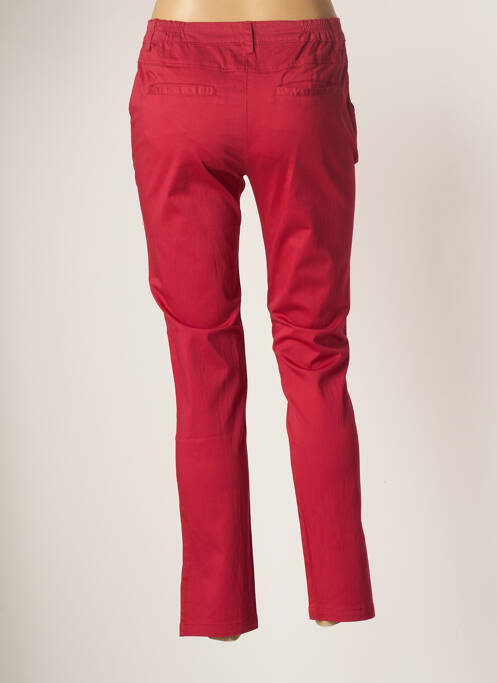 Pantalon chino rouge AGATHE & LOUISE pour femme