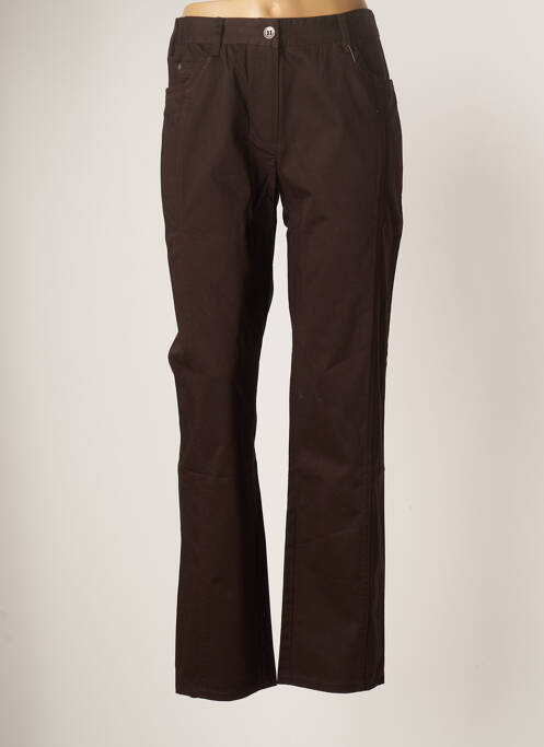 Pantalon droit marron EVER EASY BY JAC JAC pour femme