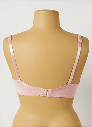 Soutien-gorge tissage dentelle haut soutien-gorge emboitant rose HANA femme