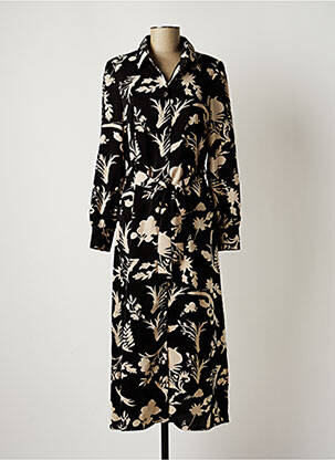 Robe longue noir ROSE pour femme