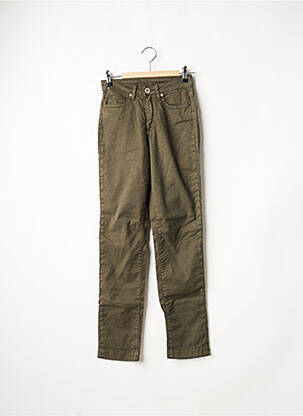 Pantalon slim stretch taille normale vert DENIM STUDIO femme