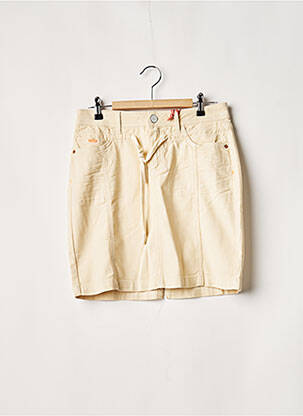 Jupe courte poches beige STREET ONE femme