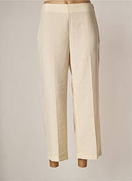 Pantalon chino tissage popeline taille normale beige NICE THINGS femme
