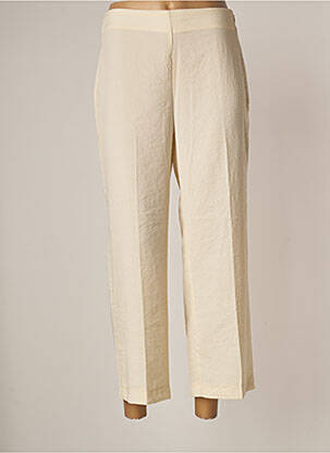 Pantalon chino tissage popeline taille normale beige NICE THINGS femme