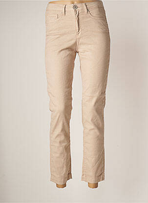 Pantalon slim taille normale taille normale marron DENIM STUDIO femme