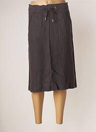 Jupe mi-longue stretch gris STREET ONE femme