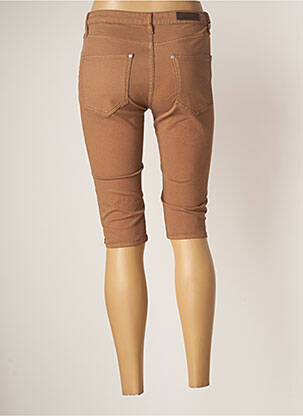 Corsaire stretch taille normale marron DENIM STUDIO femme